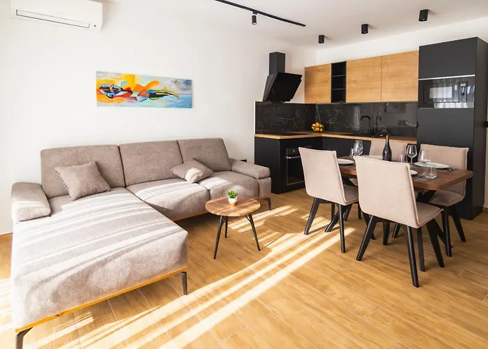 公寓 Life Modern With Terraces Near Arena - Free Parking - Walk To Center 普拉